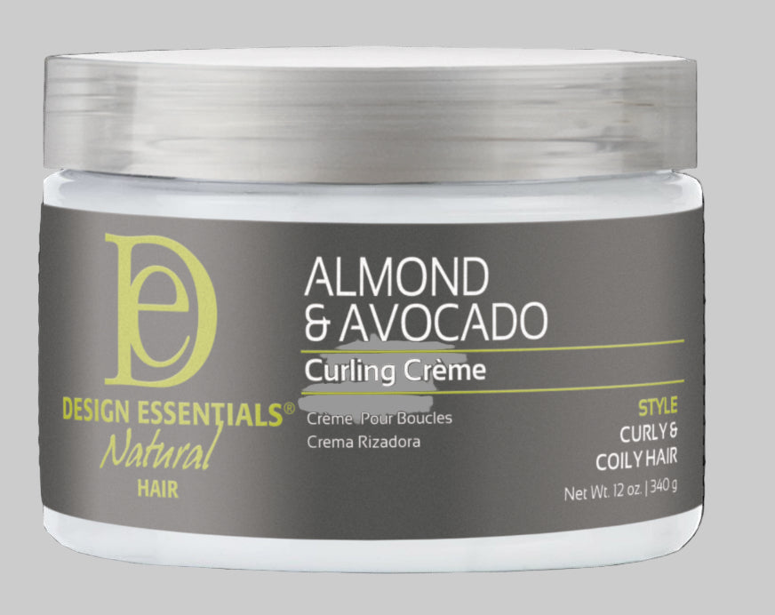 Crema rizadora de almendras y aguacate